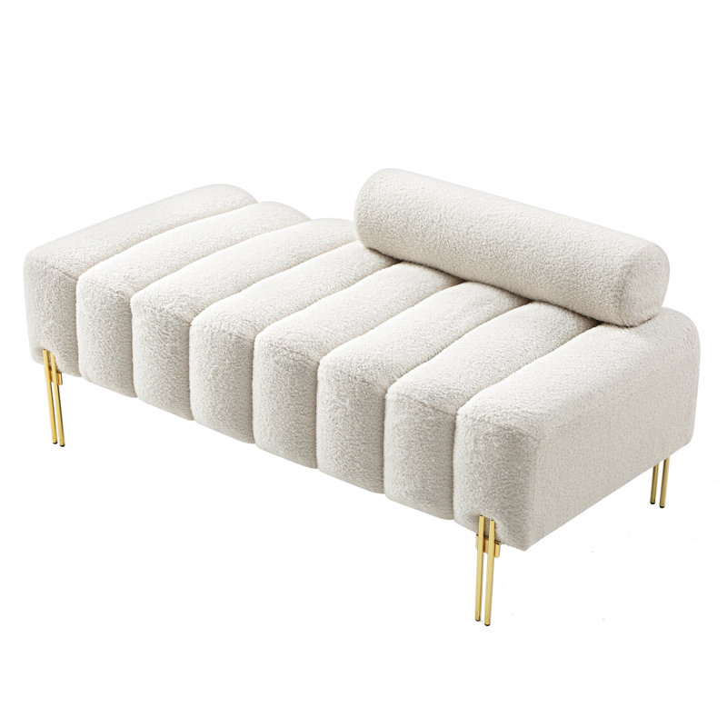 Charlotte Fabrics 53" Adjustable Benches Modern Loveseat Sofa Couch Wayfair